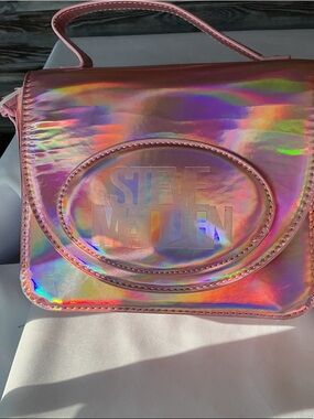 Steve Madden Pink Holographic Crossbody Bag NWT